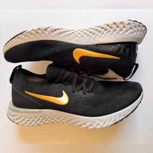 Nike Epic React Black and Gold Women’s Athletic Shoes